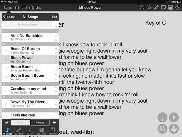 performance lyric program for pc android and mac